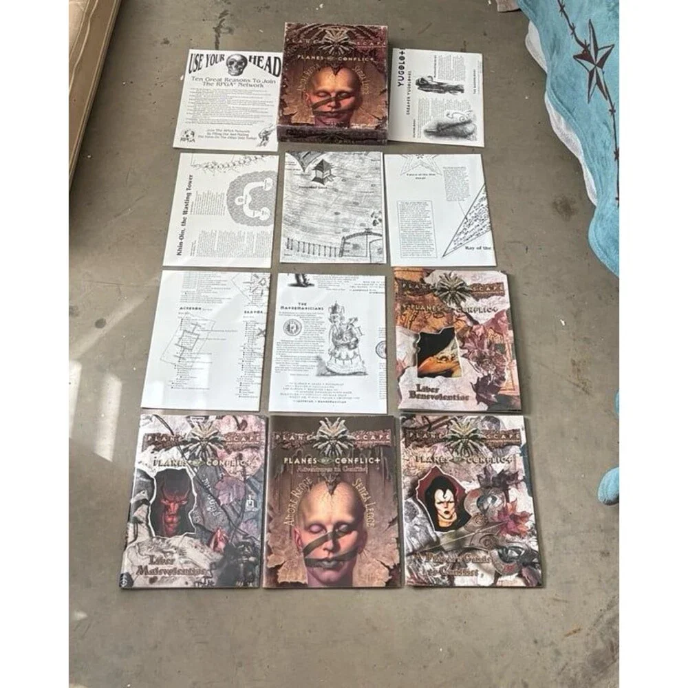 PLANES OF CONFLICT BOX SET Planescape Dungeons & Dragons AD&D TSR 1995 VERY RARE